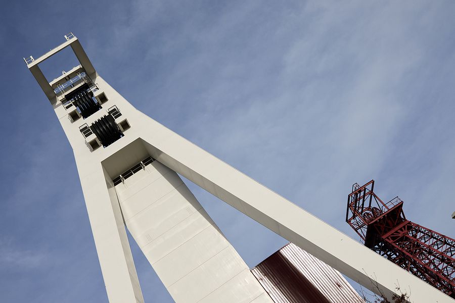 Fördergerüst auf Zeche Schlägel und Eisen in Herten