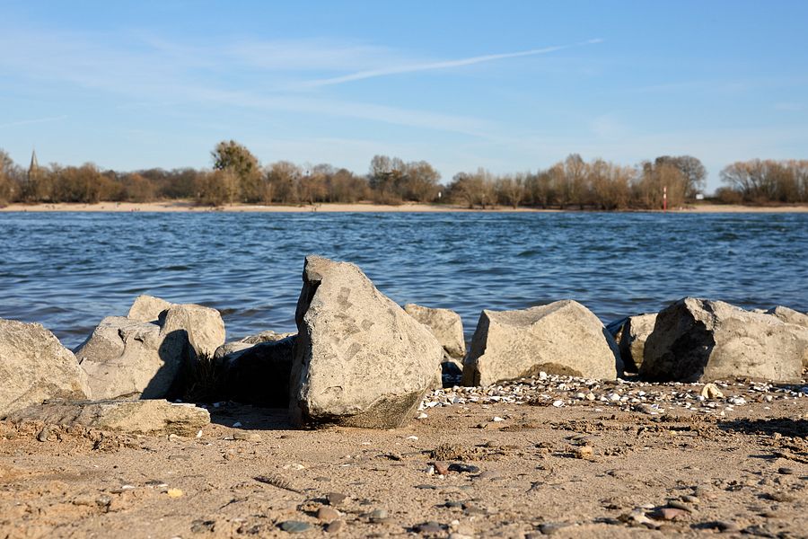 Rhein bei Neuss Uedesheim